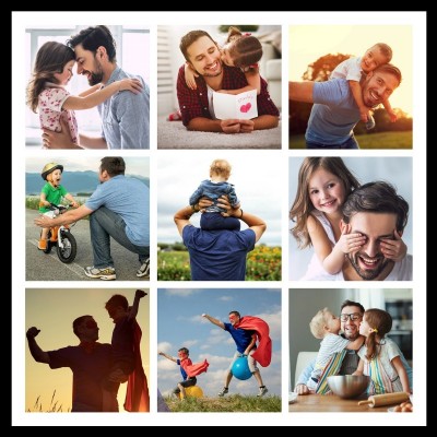 Collage Papá 30x30 Instagram 9 Fotos