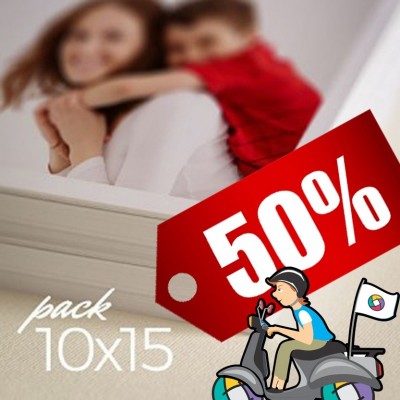 Pack 100 fotos 10x15  50 % Off + Envío