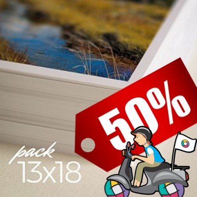 Pack 100 fotos 13x18   50 % OFF+ Envío sin cargo