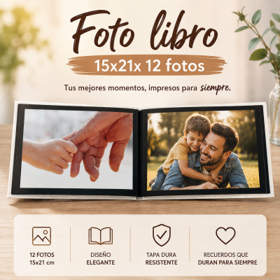 Fotolibro  Kodak   + 12 fotos de 15x21