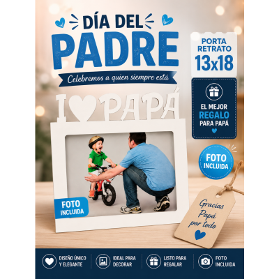 Porta 13x18  + Foto Papá