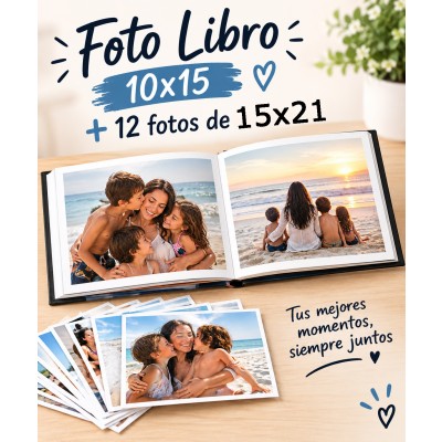 Fotolibro  Kodak   + 12 fotos de 15x21 -Mamá